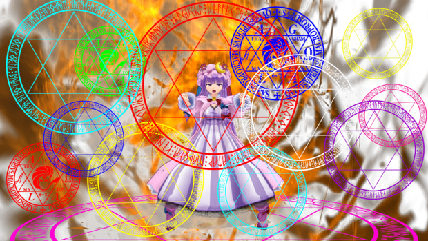 東方紅魔館x クロス これは最初のインフェルノ Fullhd壁紙 透過 最終版 レミリア さんのイラスト ニコニコ静画 イラスト