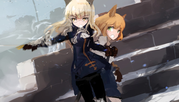 ペリーヌとアメリー2 Cab さんのイラスト ニコニコ静画 イラスト