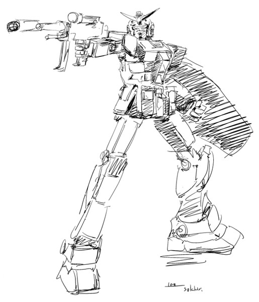１０分で描いたガンダム Sukkiri さんのイラスト ニコニコ静画 イラスト