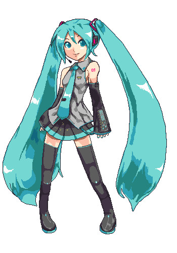 初音ミク ドット絵 メカラウロコ さんのイラスト ニコニコ静画 イラスト