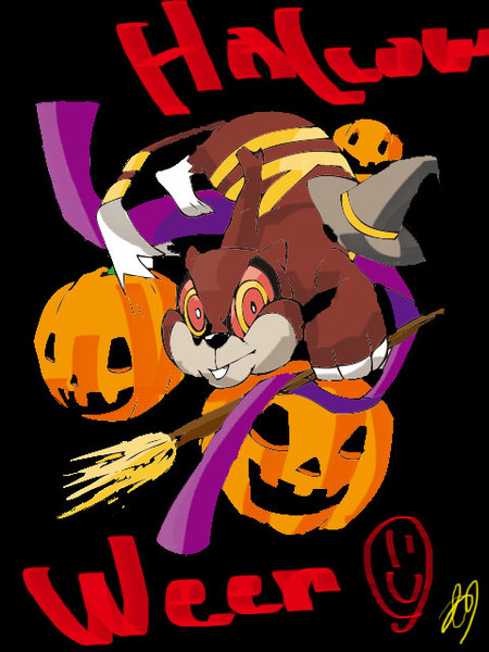 ミルホッグ ハロウィンver Hana Tin さんのイラスト ニコニコ静画 イラスト