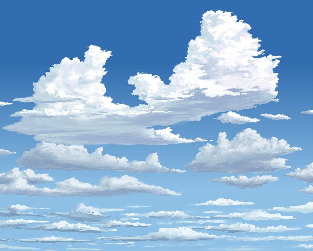 雲のある空を描く エッジ さんのイラスト ニコニコ静画 イラスト