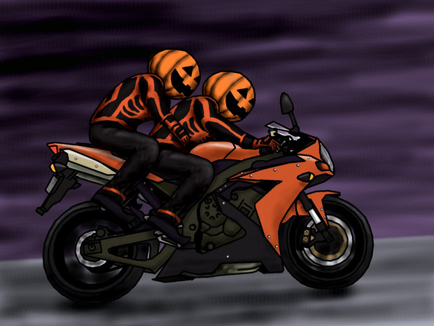 タンデムハロウィンツーリング よしい さんのイラスト ニコニコ静画 イラスト
