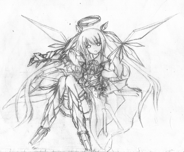 セラフドライバー Rf下書き 烏羽有朱 さんのイラスト ニコニコ静画 イラスト