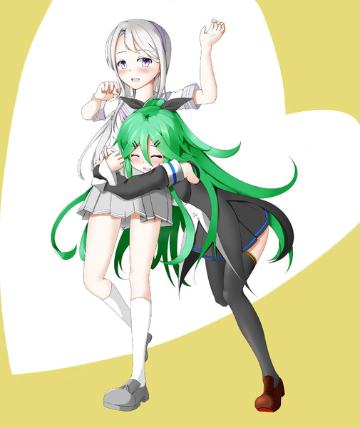 二人は仲良し ごいなし さんのイラスト ニコニコ静画 イラスト