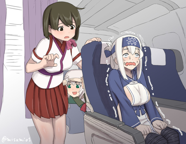 飛行機に乗るのが怖い神威 みすみ さんのイラスト ニコニコ静画 イラスト