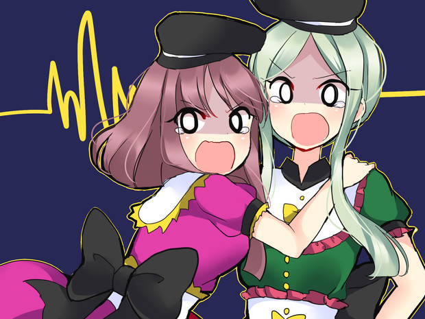 ある日の後戸組 驚く二人 扇城ひな さんのイラスト ニコニコ静画 イラスト