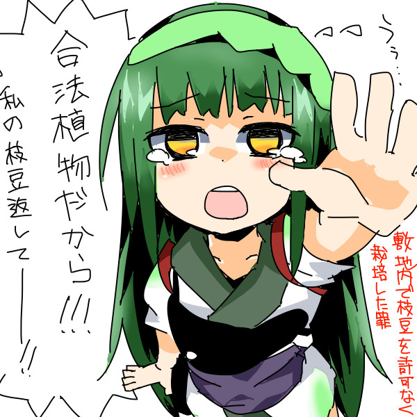 敷地内で枝豆を許可なく栽培した罪 なだらかサラダ さんのイラスト ニコニコ静画 イラスト