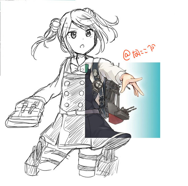 満潮改二予想２ なにこ さんのイラスト ニコニコ静画 イラスト