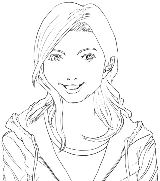懐かしい塗り絵 赤いエナメルが眩しい広末さん ニコニコ静画 イラスト