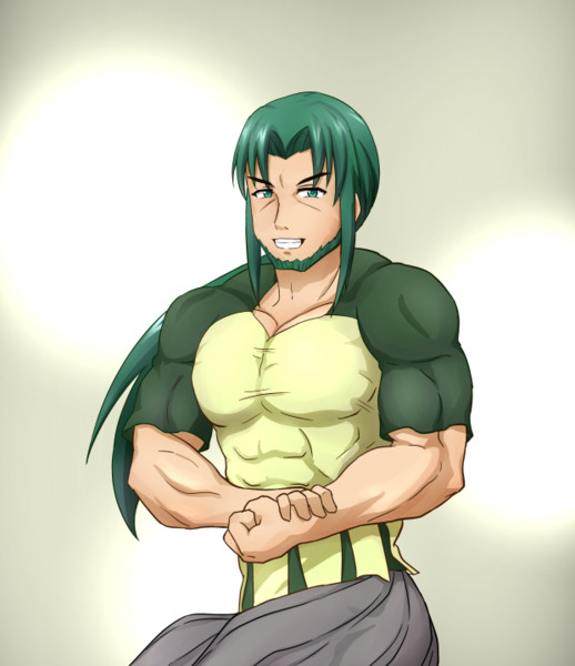 屈託のない笑顔をみせるオオムギュ兄貴 Arikapuu さんのイラスト ニコニコ静画 イラスト