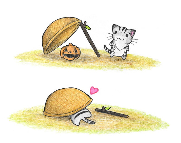 カボチャトラップにゃんこ わにねこwithくまこ さんのイラスト ニコニコ静画 イラスト