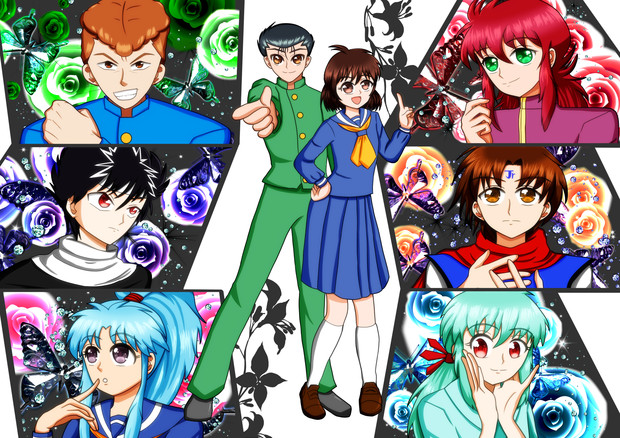 幽遊白書のキャラを描けるだけ描いてみた みい さんのイラスト ニコニコ静画 イラスト