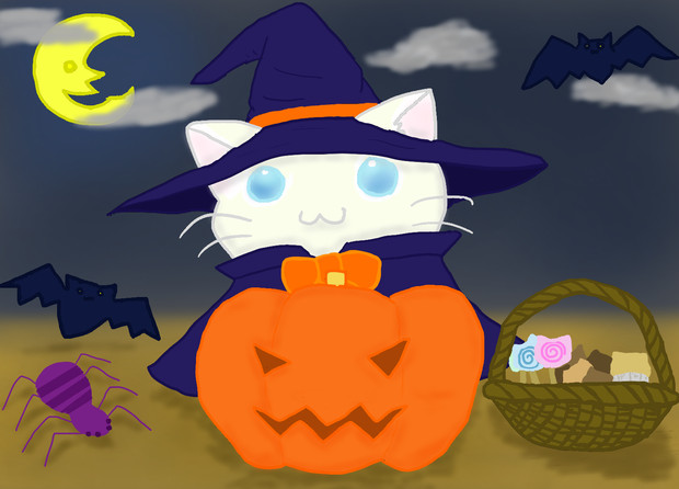 猫 ハロウィン おもち 餅月叶恵 さんのイラスト ニコニコ静画 イラスト