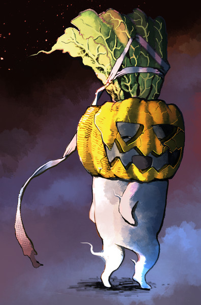 ハロウィン大根 Akrh さんのイラスト ニコニコ静画 イラスト