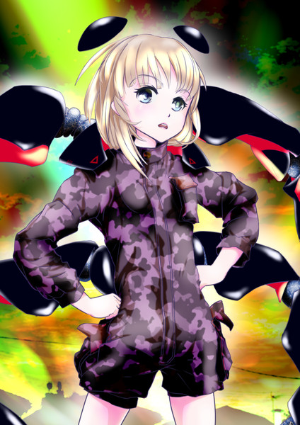 練習中の女兵士 彩葉 さんのイラスト ニコニコ静画 イラスト