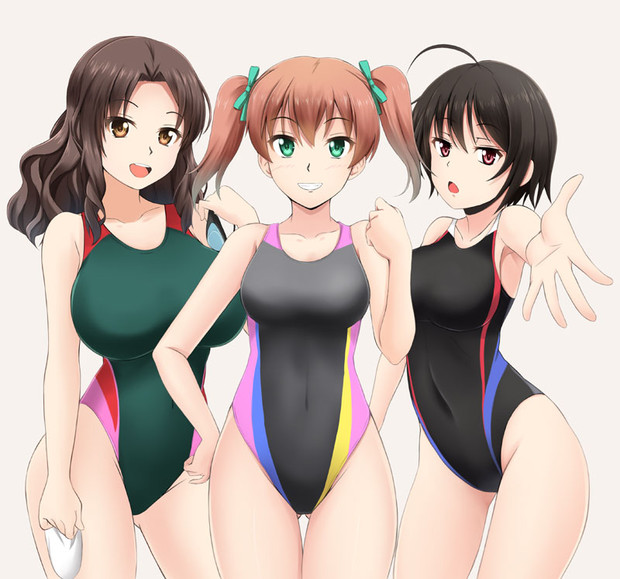 競泳水着娘 風魔凪 さんのイラスト ニコニコ静画 イラスト