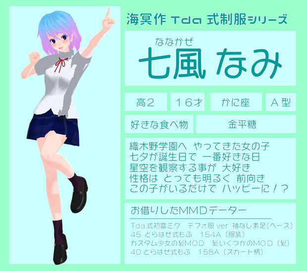 【MMDオリキャラ紹介】七風なみ【＃７７】