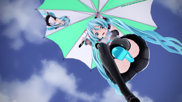 Mmd 痛 傘のある風景 つみ式ミクさん 七篠権平衛 さんのイラスト ニコニコ静画 イラスト