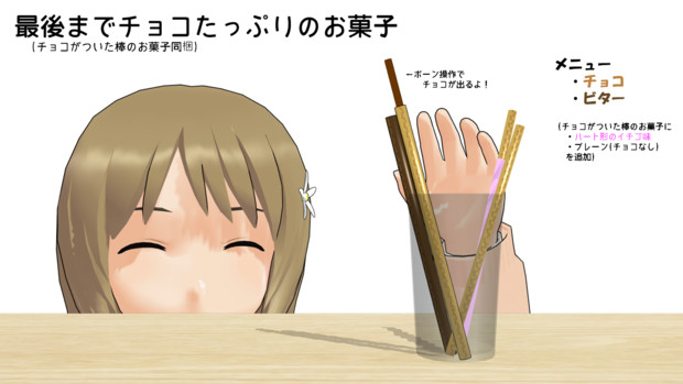 最後までチョコたっぷり Mmdモデル配布あり Tkd57 さんのイラスト ニコニコ静画 イラスト