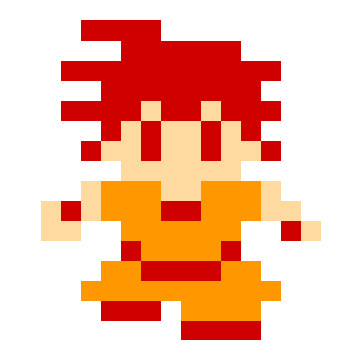 ドラクエ風な悟空 スーパーサイヤ人ゴッド ぴののすけ さんのイラスト ニコニコ静画 イラスト