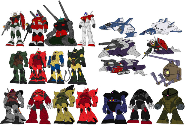 ファーストガンダム登場ms リアルタイプカラー コノザワ さんのイラスト ニコニコ静画 イラスト
