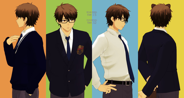 ダイヤのmmd 御幸モデルver1 5 モデル配布 Ikapra さんのイラスト ニコニコ静画 イラスト