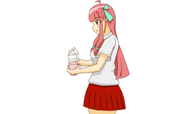 牛乳を注ぐ茜ちゃん わずかに動く わろみん さんのイラスト ニコニコ静画 イラスト