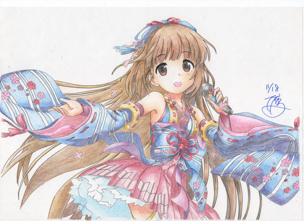 色鉛筆で依田芳乃 おーたか さんのイラスト ニコニコ静画 イラスト