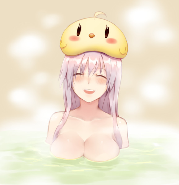 お風呂に入れると頭にクソデカひよこを乗せるエンプラちゃん Suke さんのイラスト ニコニコ静画 イラスト