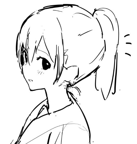 ポニテにしてみたよって言ってくる女の子 増える納豆 さんのイラスト ニコニコ静画 イラスト