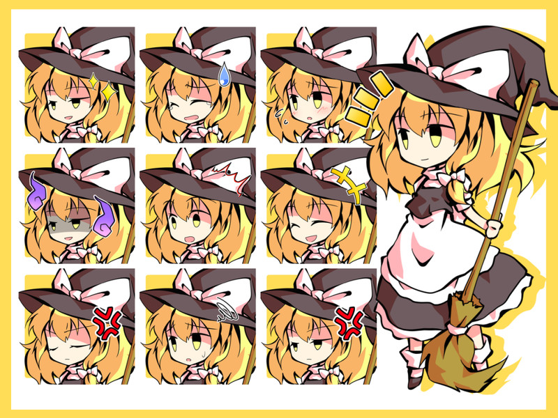 デフォルメ東方キャラ Nicosub静画