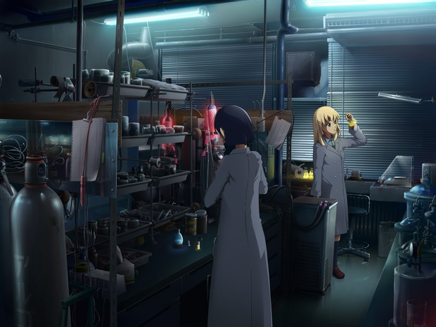 実験室と女の子