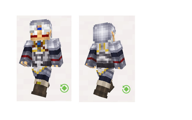 Minecraft 鬼神リンク スキン プレビュー けつちろ F 超 極光 さんのイラスト ニコニコ静画 イラスト