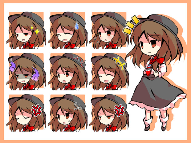 デフォルメ蓮子立ち絵 アイコン はるか さんのイラスト ニコニコ静画 イラスト