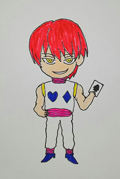 髪下ろしヒソカ ニコニコ静画 イラスト
