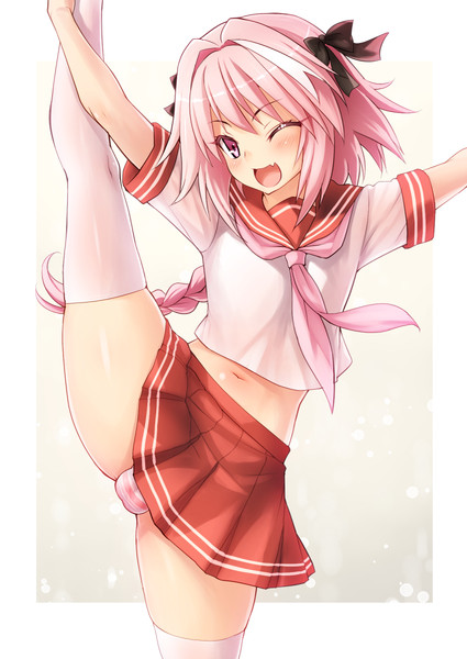 アストルフォきゅんがy字バランスやったらおいなりさんがこんにちは しましま鮭 さんのイラスト ニコニコ静画 イラスト