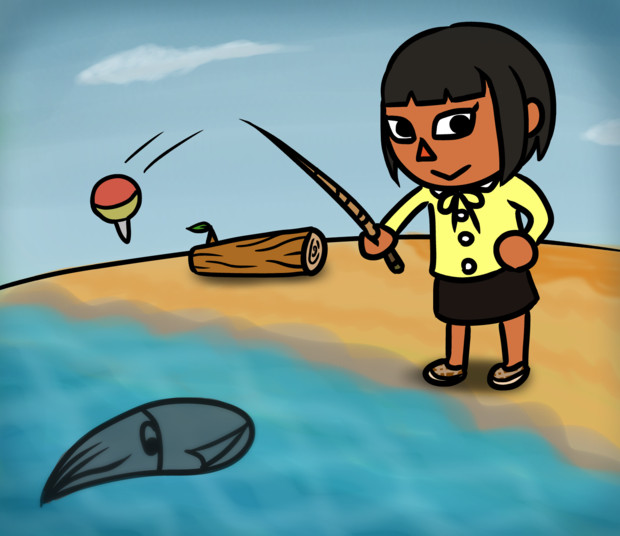 どうぶつの森 魚釣り キタ さんのイラスト ニコニコ静画 イラスト