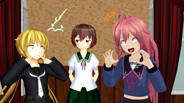 睦月型対抗 にらめっこ対決 Mmd艦これ 睦月型静画祭18 Hisashi さんのイラスト ニコニコ静画 イラスト