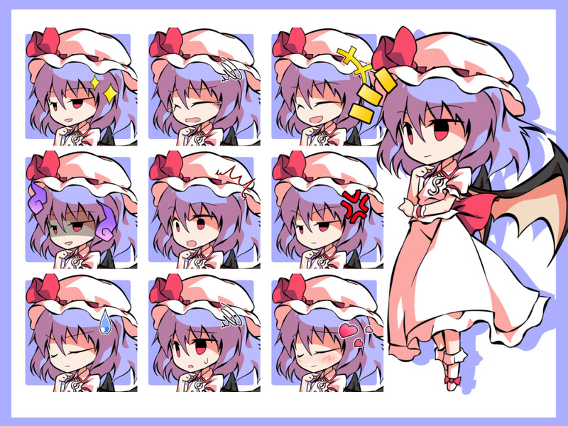 デフォルメ東方キャラ Nicosub静画
