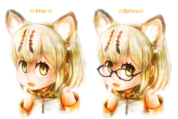 マーゲイが眼鏡をとっただけ すち ルチタン さんのイラスト ニコニコ静画 イラスト