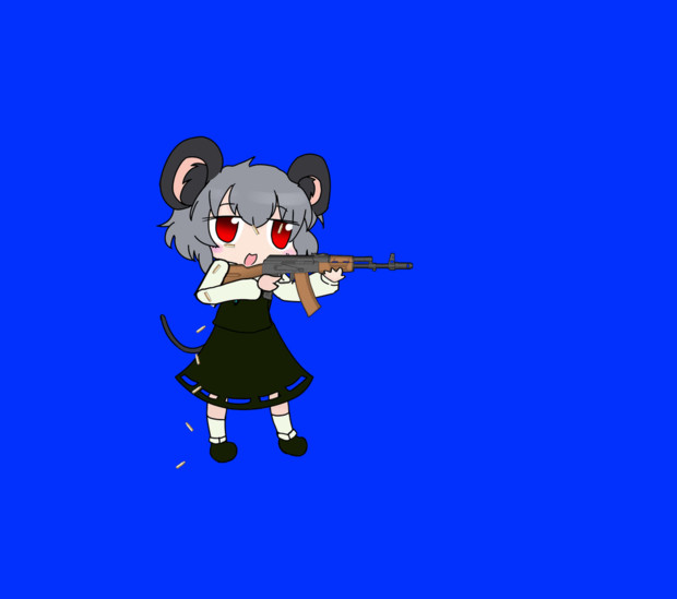 銃を撃つnyn姉貴bb ニコニコ静画 イラスト