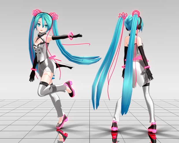 Mmd改変モデル 底辺508式初音ミク ディメンション モデル配布あり せんと 鈍棒p さんのイラスト ニコニコ静画 イラスト