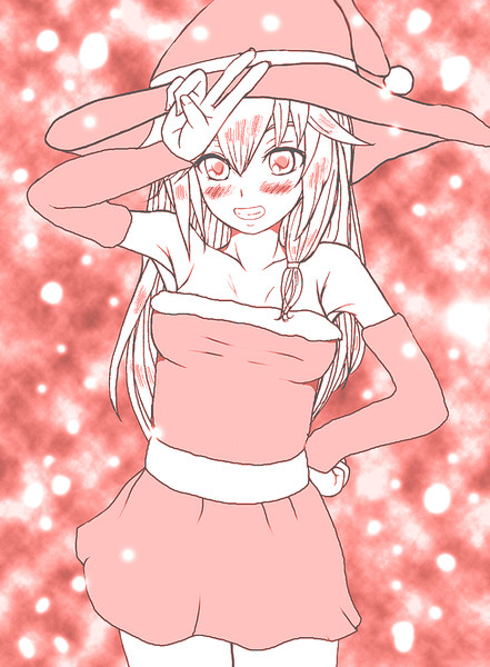 サンタガール ニコニコ静画 イラスト
