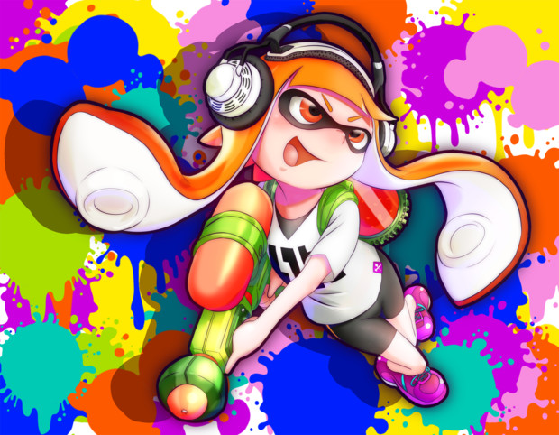 リクエスト絵「スプラトゥーンのイカちゃん」