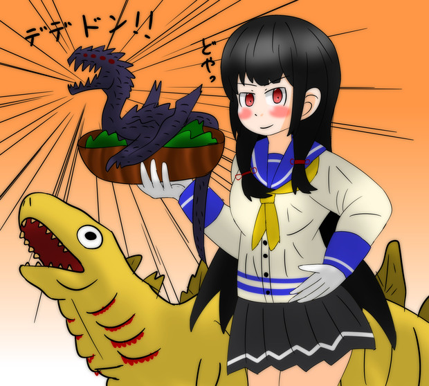 司令、丹精込めて作ったサラダだ！