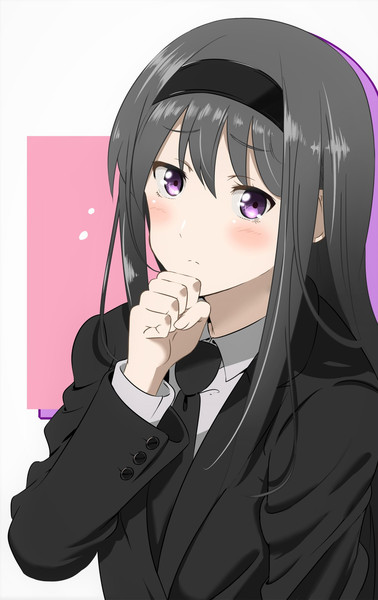照れ困りほむらちゃん スーツ メキラ さんのイラスト ニコニコ静画 イラスト