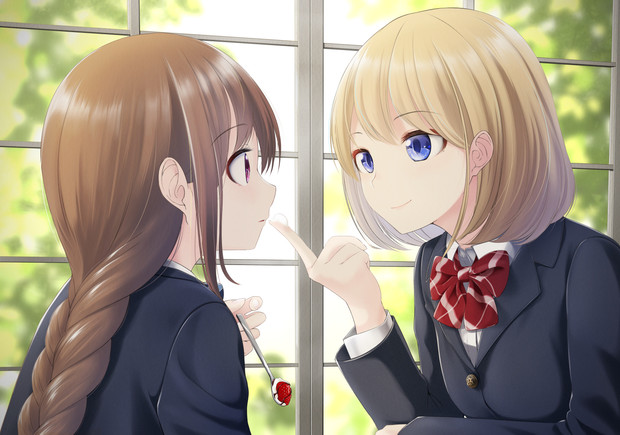 ほっぺにクリームついてたよ。