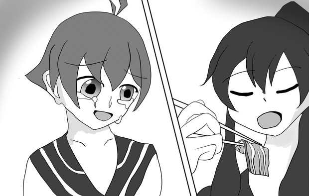 彼女達は傷を舐め合う 壱 お茶の飛沫 さんのイラスト ニコニコ静画 イラスト