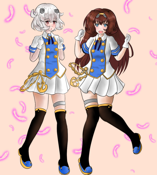 ぶるーびーぐる アズールレーン ブルドッグ ビーグル タケノコフロ さんのイラスト ニコニコ静画 イラスト